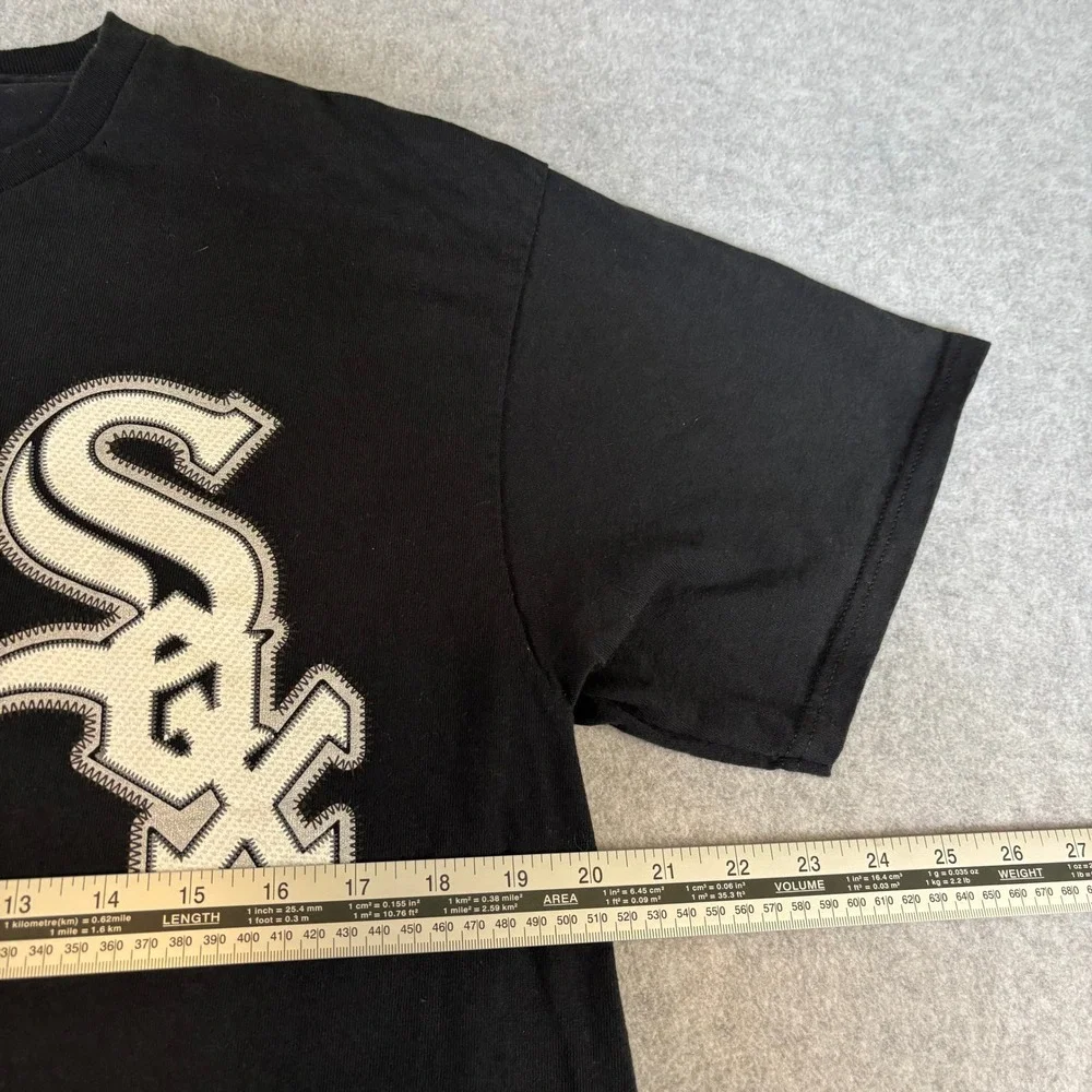 Majestic Chicago White Sox Chris Sale #49 T-Shirt Black Mens Large MLB Baseball - Picture 3 of 5